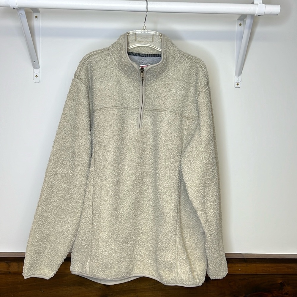 NWT Weatherproof Tan 1/4 Zip‎ Pullover Sweatshirt- XL